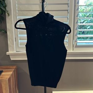 Jacob Black Sleeveless Turtleneck